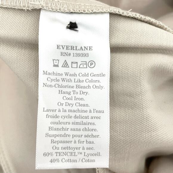 Everlane The Way-High Drape Pant In Sandstone Size 12 Short New - Picture 14 of 14